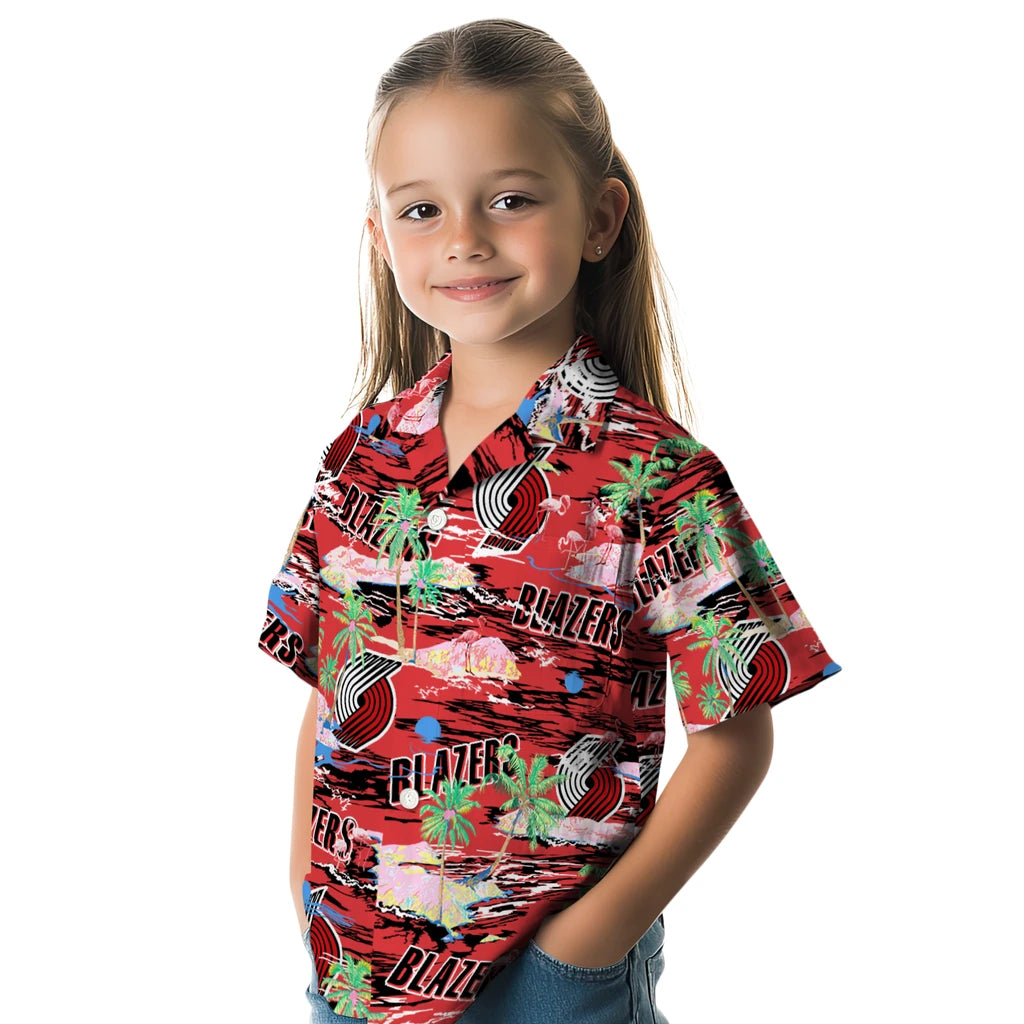 Portland Trail Blazers Flamingo Retreat 2026 Hawaiian Shirt – Moonbestprint