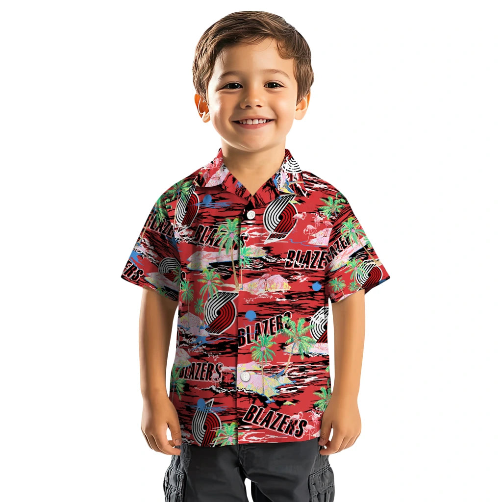 Portland Trail Blazers Flamingo Retreat 2026 Hawaiian Shirt – Moonbestprint