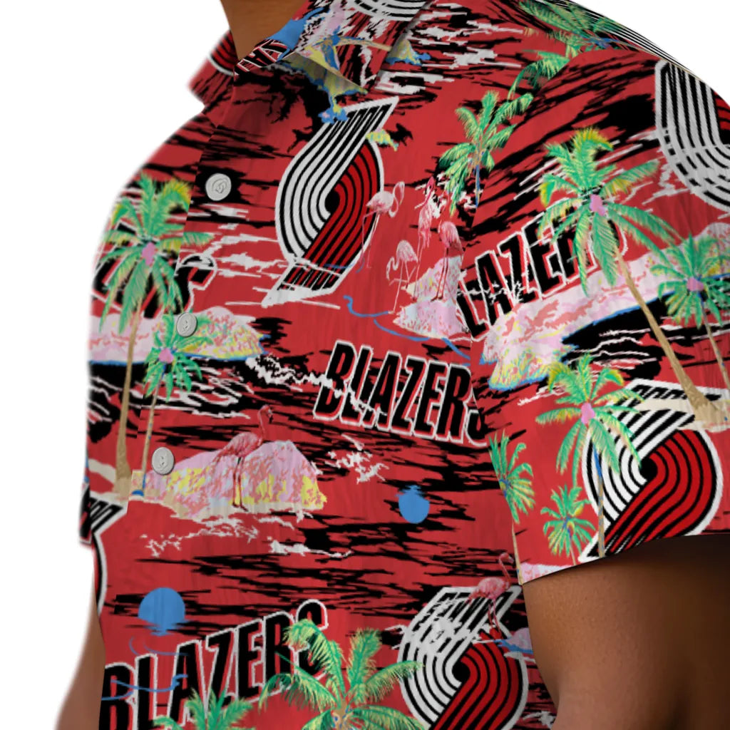 Portland Trail Blazers Flamingo Retreat 2026 Hawaiian Shirt – Moonbestprint
