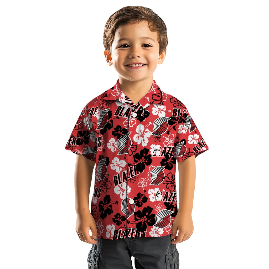 Portland Trail Blazers Hibiscus Bloom Hawaiian Shirt – Moonbestprint