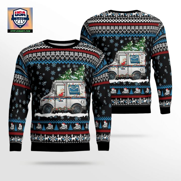 Postal Worker Christmas AOP Sweater ? Usalast