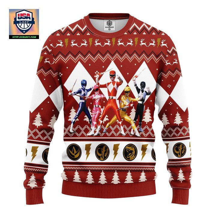Power Ranger Red Ugly Christmas Sweater Amazing Gift Idea Thanksgiving Gift ? Usalast