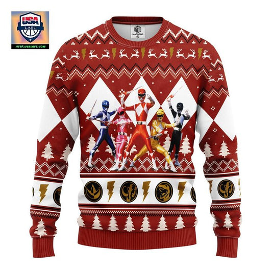 Power Ranger Red Ugly Christmas Sweater Amazing Gift Idea Thanksgiving Gift ? Usalast