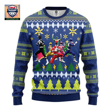 Power Rangers Ugly Christmas Sweater Amazing Gift Idea Thanksgiving Gift ? Usalast