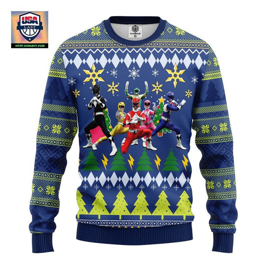 Power Rangers Ugly Christmas Sweater Amazing Gift Idea Thanksgiving Gift ? Usalast
