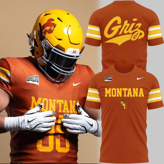 1995 Montana Grizzlies Throwbacks Uniform T-Shirt | PN15 Moonbestprint