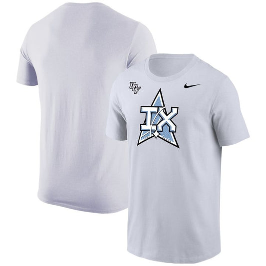 Men's White UCF Knights 2025 Space Game Patch Core T-Shirt | JM55 Moonbestprint