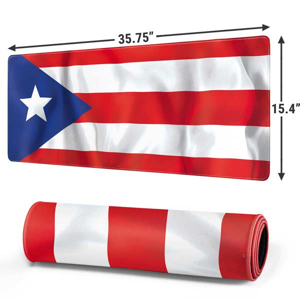 Puerto Rico Flag Gaming Mouse Pad Moonbestprint
