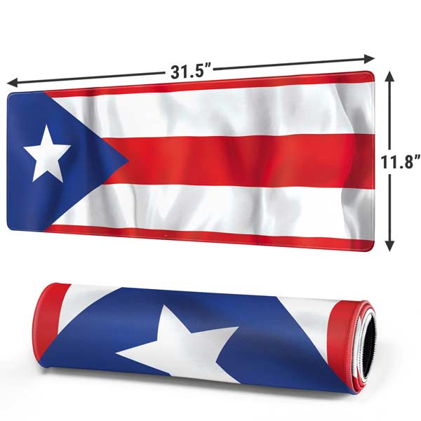 Puerto Rico Flag Gaming Mouse Pad Moonbestprint