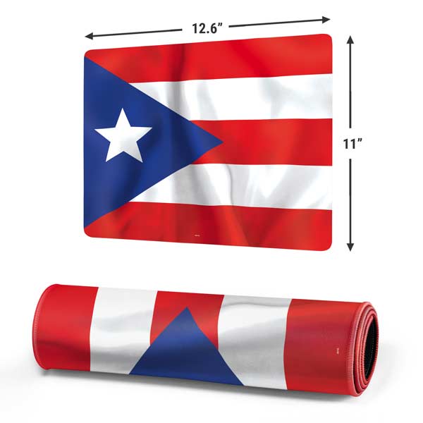 Puerto Rico Flag Gaming Mouse Pad Moonbestprint