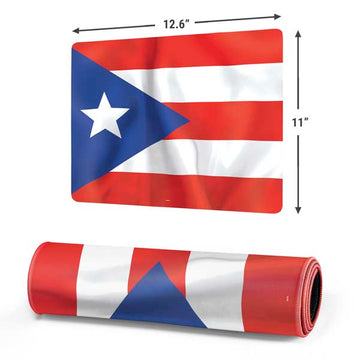 Puerto Rico Flag Gaming Mouse Pad Moonbestprint