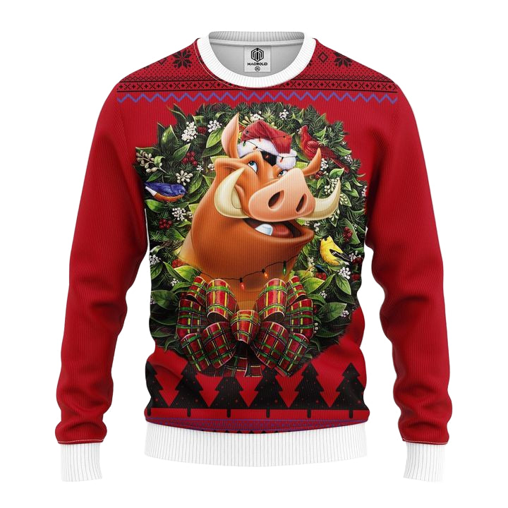 Pumba Lion King Noel Mc Ugly Christmas Sweater Thanksgiving Gift ? Usalast