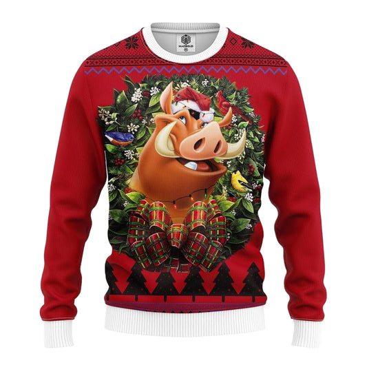 Pumba Lion King Noel Mc Ugly Christmas Sweater Thanksgiving Gift ? Usalast