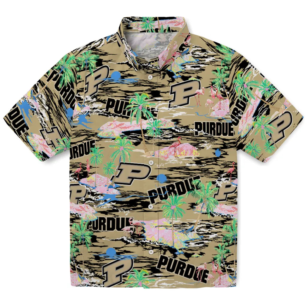 Purdue Boilermakers Flamingo Retreat 2026 Hawaiian Shirt – Moonbestprint
