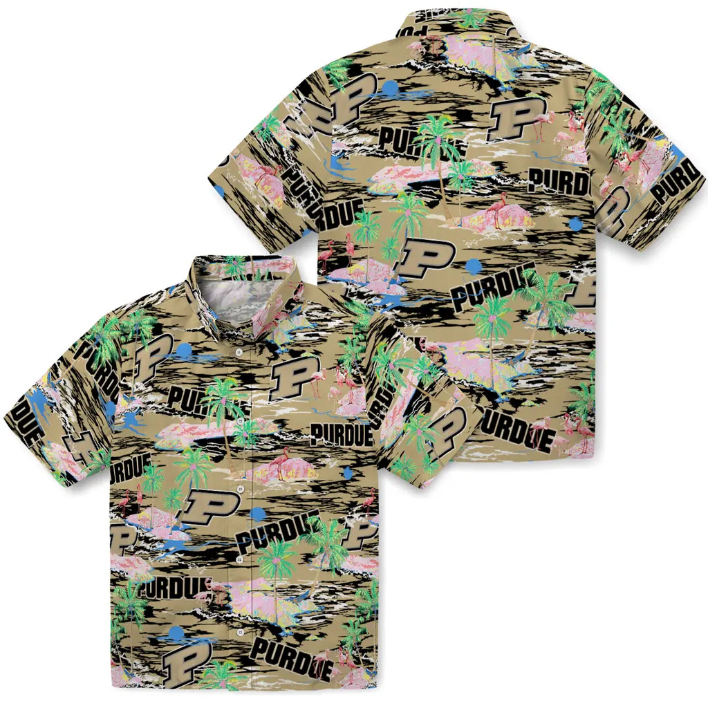 Purdue Boilermakers Flamingo Retreat 2026 Hawaiian Shirt – Moonbestprint