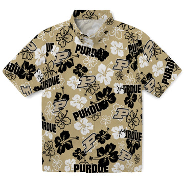 Purdue Boilermakers Hibiscus Bloom Hawaiian Shirt – Moonbestprint