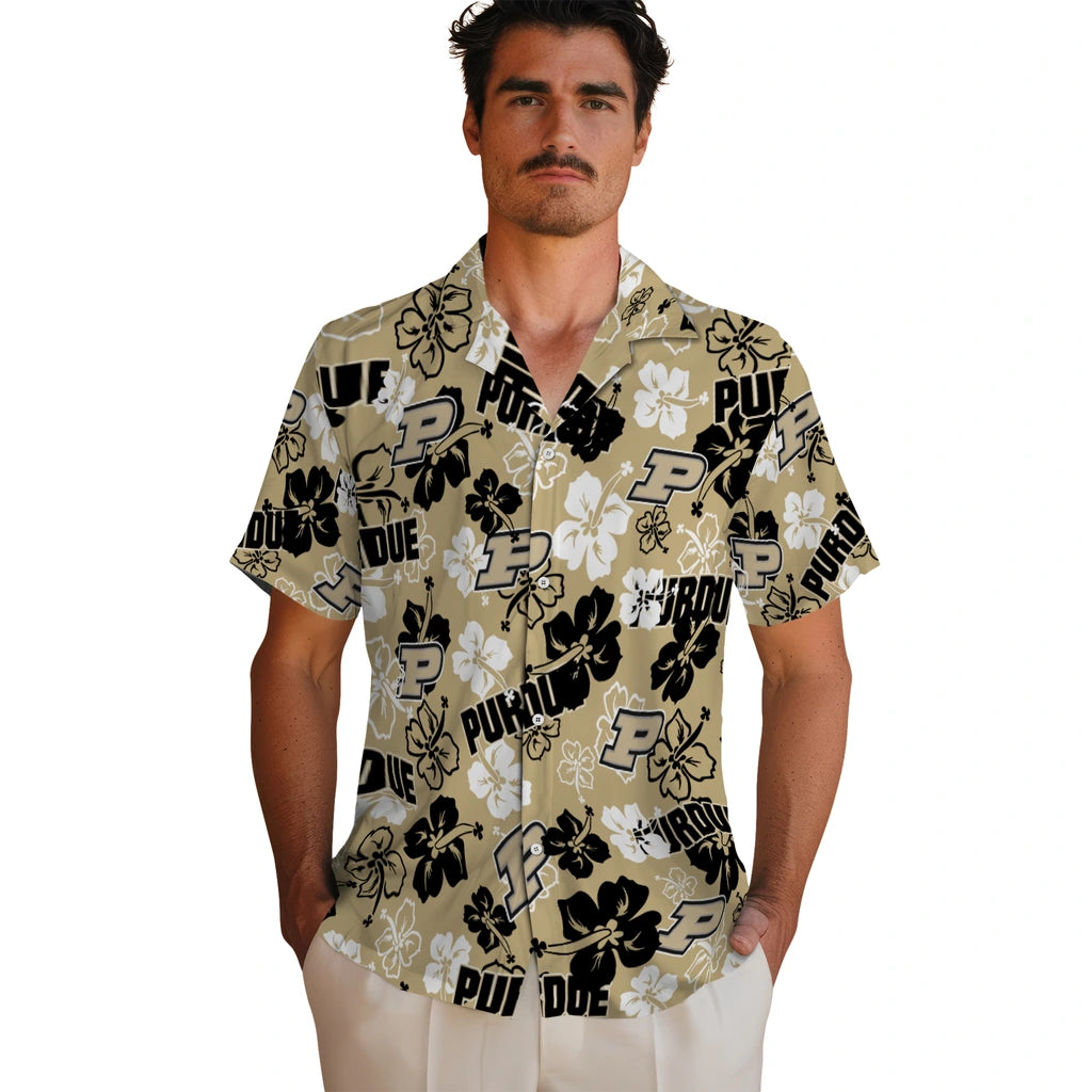 Purdue Boilermakers Hibiscus Bloom Hawaiian Shirt – Moonbestprint