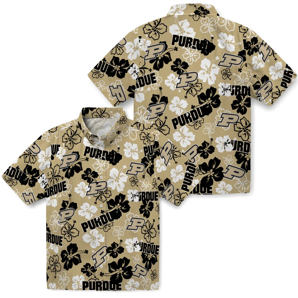 Purdue Boilermakers Hibiscus Bloom Hawaiian Shirt – Moonbestprint
