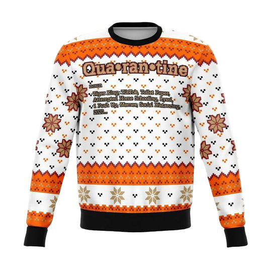 Quarantine 2020 Definition Meme 2022 Design 3d Ugly Christmas Sweater ? Usalast