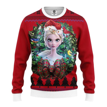 Queen Elsa Frozen 2 Noel Mc Ugly Christmas Sweater Thanksgiving Gift ? Usalast