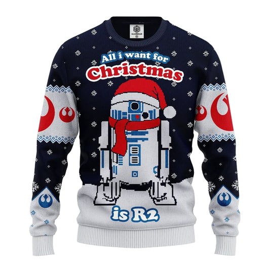 R2 Star Wars Xmas Ugly Christmas Sweater Amazing Gift Idea Thanksgiving Gift ? Usalast