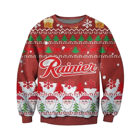 Rainier Beer Ugly Christmas Sweater 2022 ? Usalast