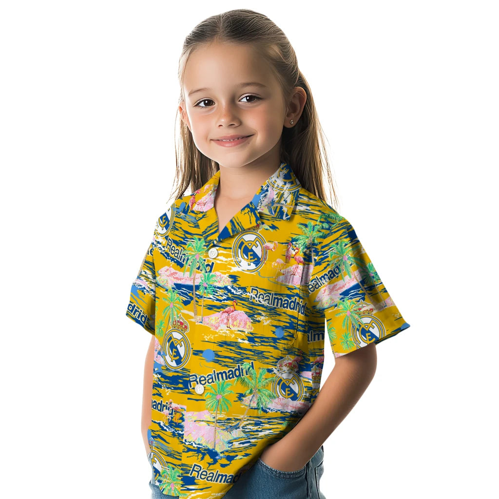 Real Madrid Flamingo Retreat 2026 Hawaiian Shirt – Moonbestprint