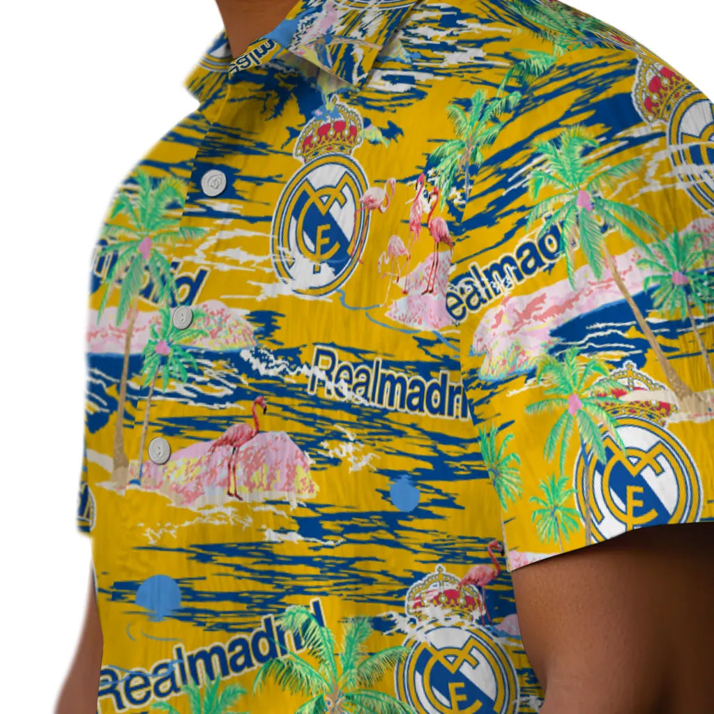 Real Madrid Flamingo Retreat 2026 Hawaiian Shirt – Moonbestprint