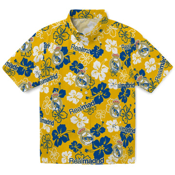 Real Madrid Hibiscus Bloom Hawaiian Shirt – Moonbestprint