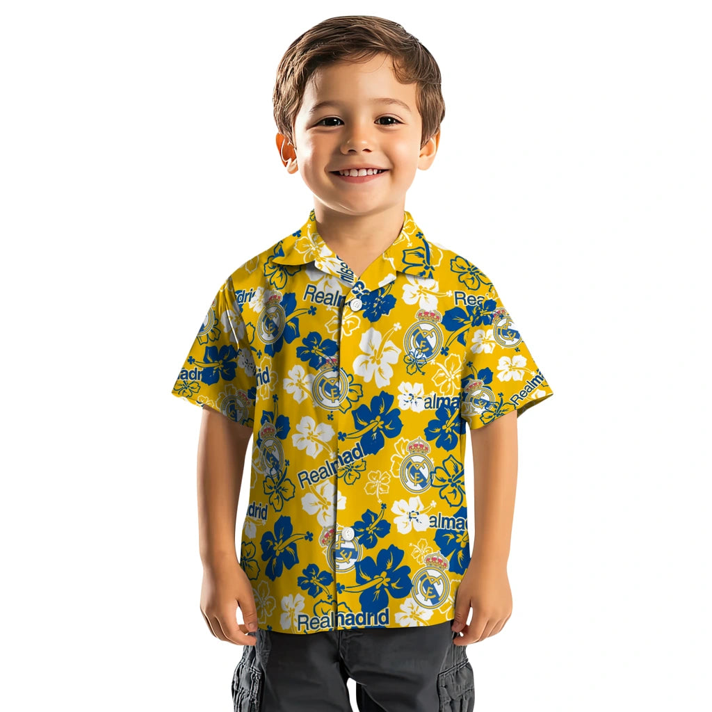 Real Madrid Hibiscus Bloom Hawaiian Shirt – Moonbestprint