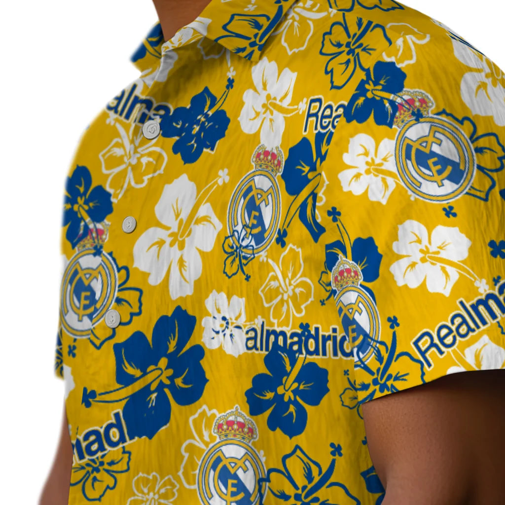 Real Madrid Hibiscus Bloom Hawaiian Shirt – Moonbestprint