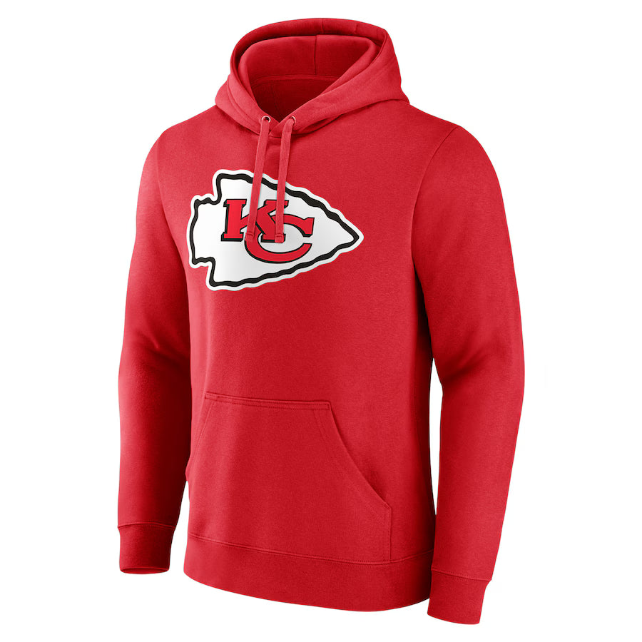 Red Kansas City Chiefs Personalized Name Number Hoodie - Moonbestprint