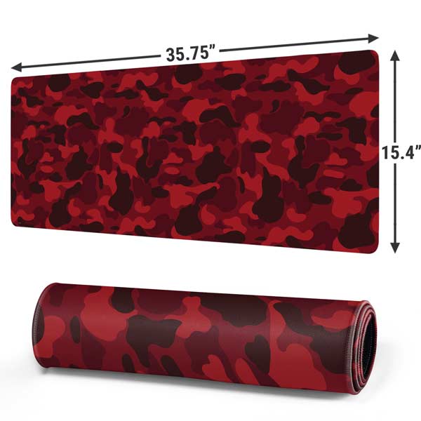 Red Street Camo Gaming Mouse Pad Moonbestprint