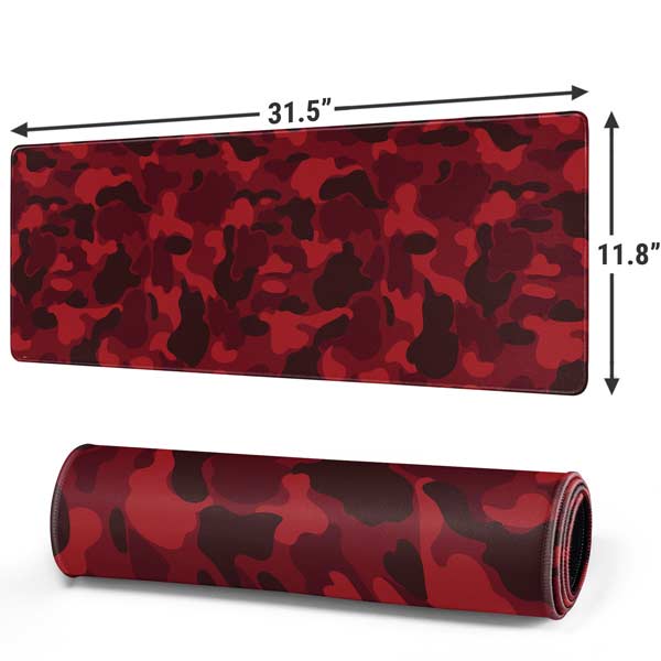 Red Street Camo Gaming Mouse Pad Moonbestprint