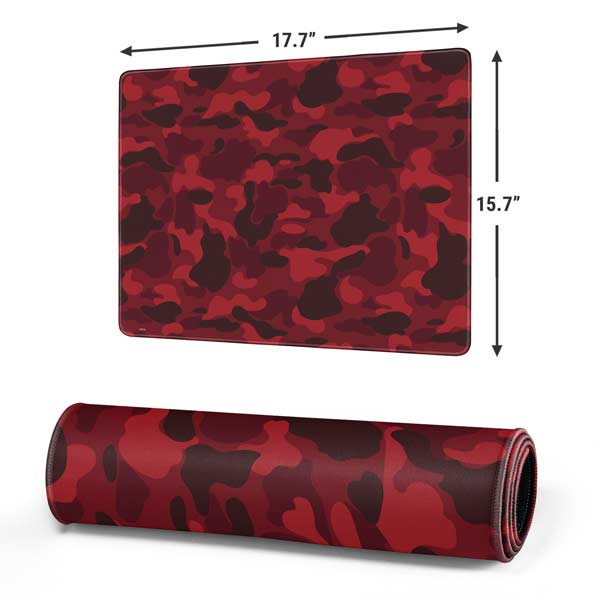 Red Street Camo Gaming Mouse Pad Moonbestprint