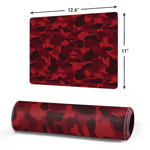 Red Street Camo Gaming Mouse Pad Moonbestprint