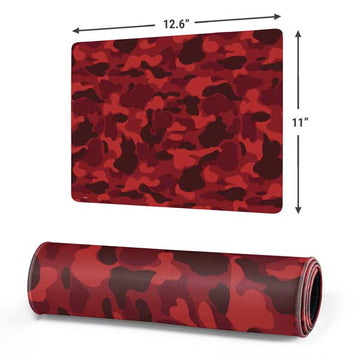 Red Street Camo Gaming Mouse Pad Moonbestprint