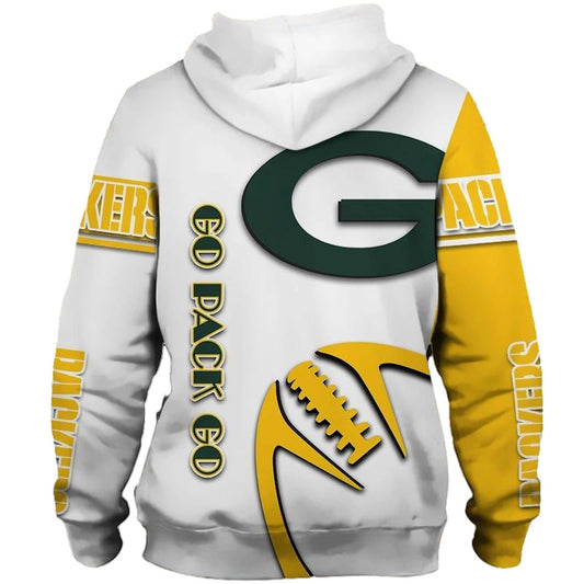 Green Bay Packers - Go Pack Go Aop Hoodie - Moonbestprint