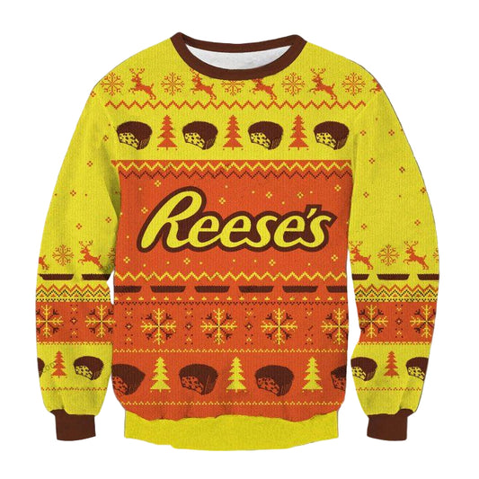 Reese?s Peanut Butter Cups Ugly Christmas Sweater 2022 ? Usalast