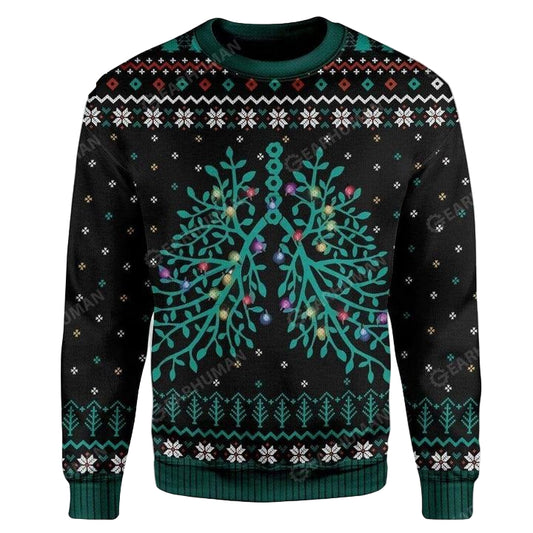 Respiratory Christmas Lights Custom Apparel Unisex 3D Sweater ? Usalast