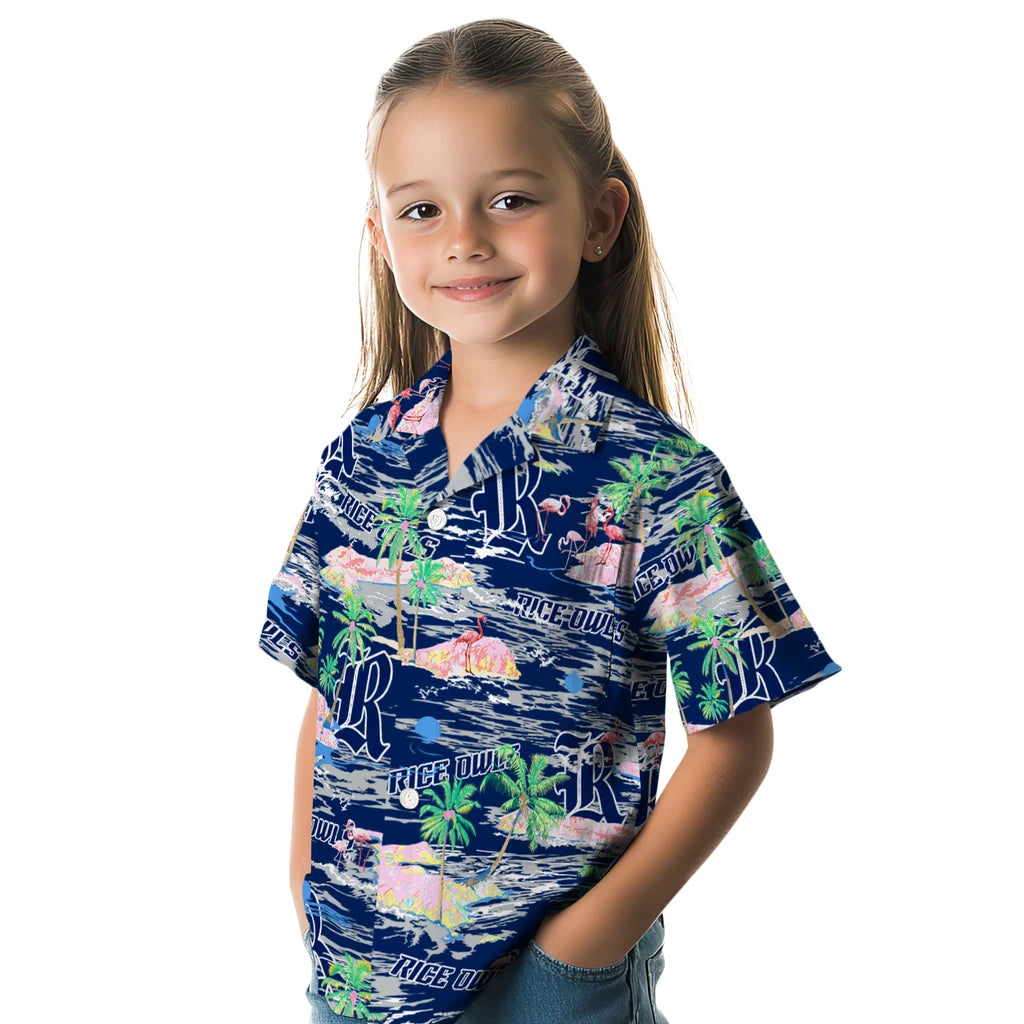 Rice Owls Flamingo Retreat 2026 Hawaiian Shirt – Moonbestprint