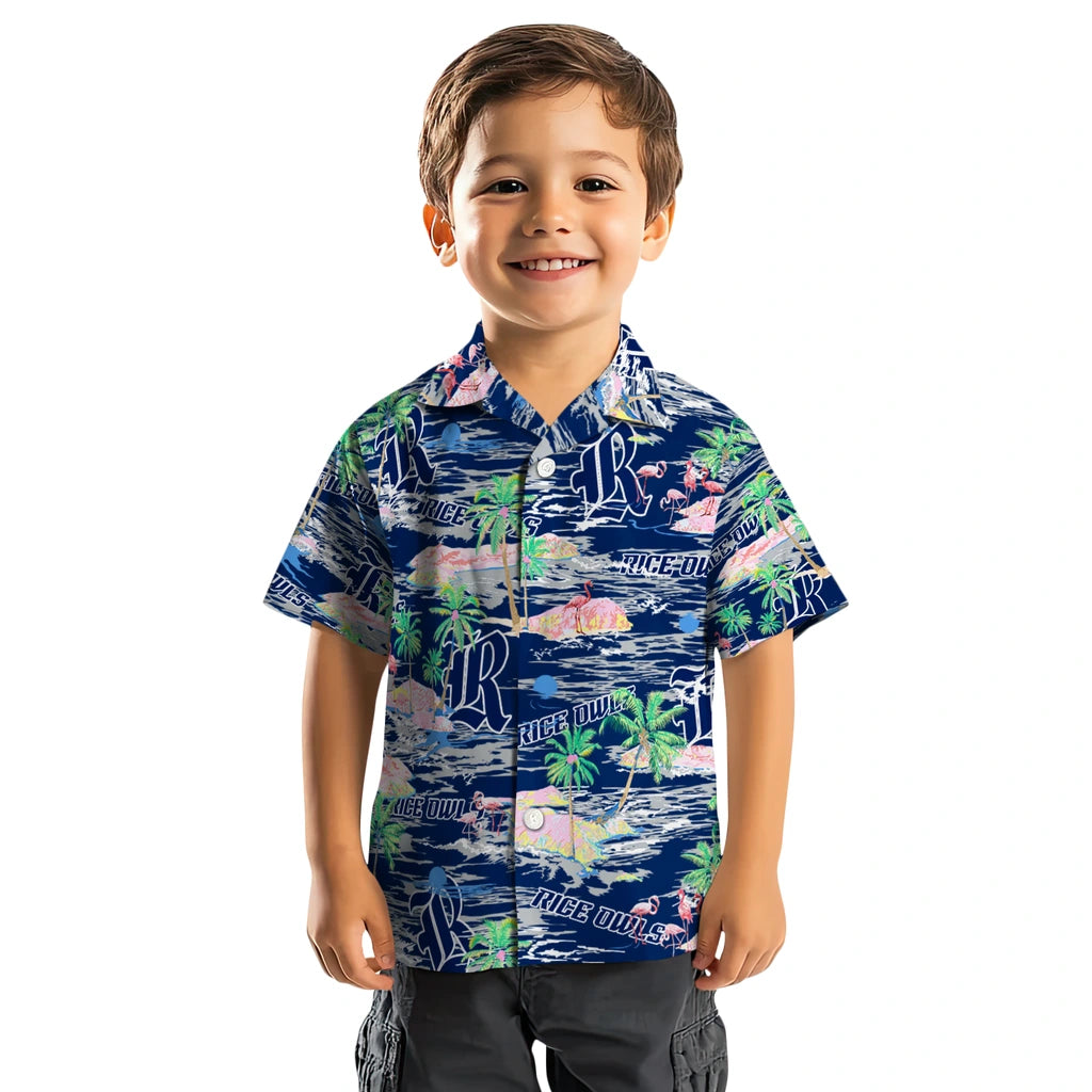 Rice Owls Flamingo Retreat 2026 Hawaiian Shirt – Moonbestprint