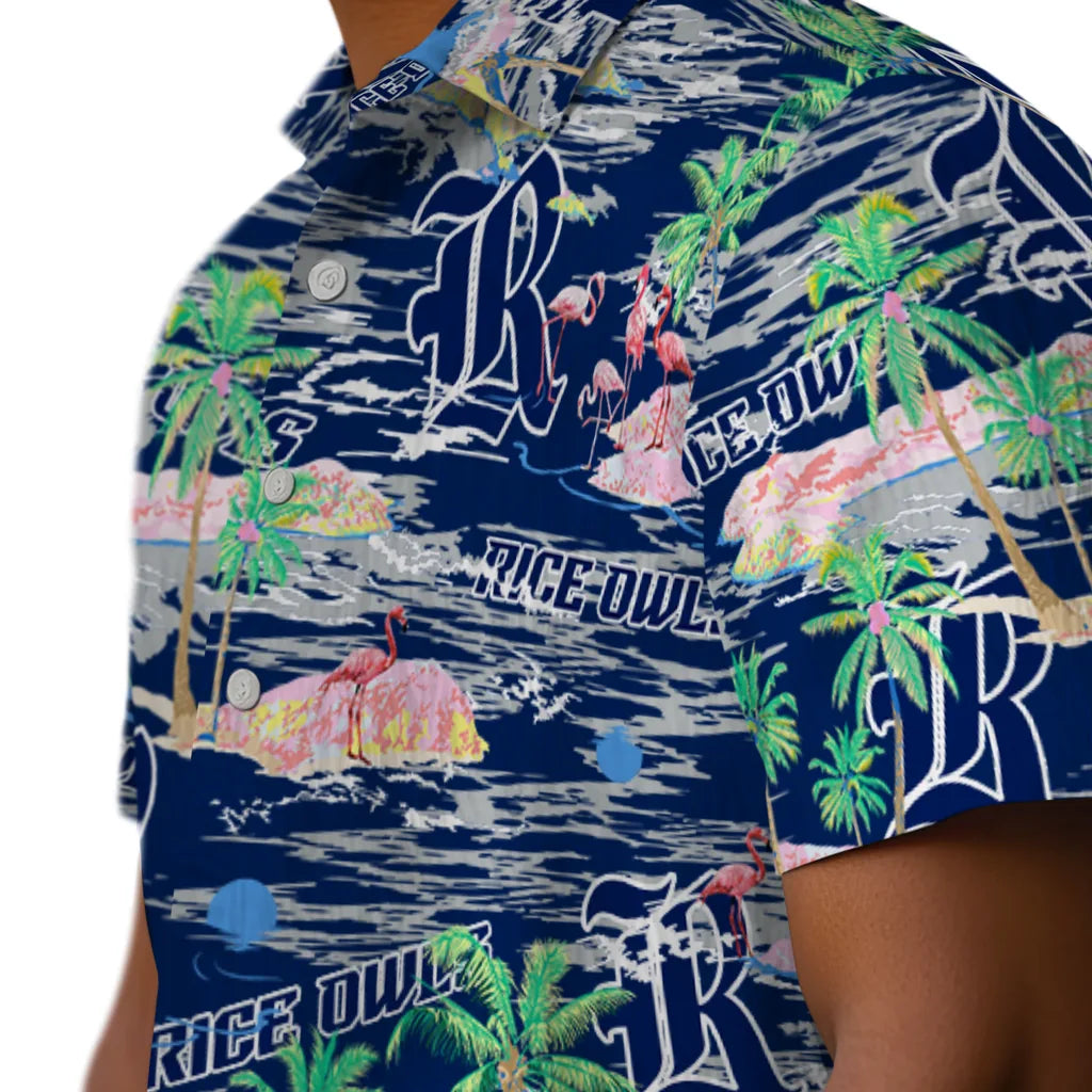 Rice Owls Flamingo Retreat 2026 Hawaiian Shirt – Moonbestprint