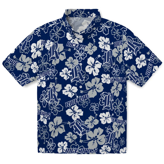Rice Owls Hibiscus Bloom Hawaiian Shirt – Moonbestprint