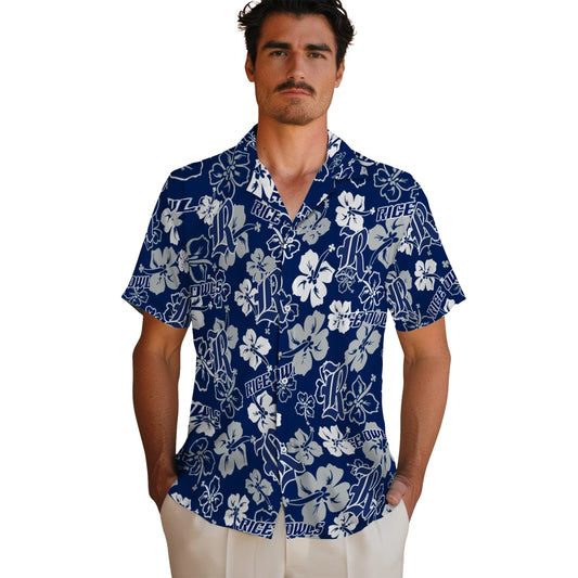 Rice Owls Hibiscus Bloom Hawaiian Shirt – Moonbestprint