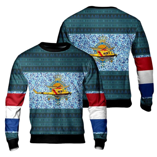 RNLAF Koninklijke Luchtmacht Agusta AB-412SP Grifone SAR Sweater 3D ? Usalast