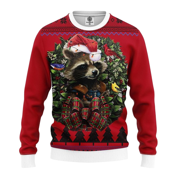 Rocket Racoon Noel Mc Ugly Christmas Sweater Thanksgiving Gift ? Usalast