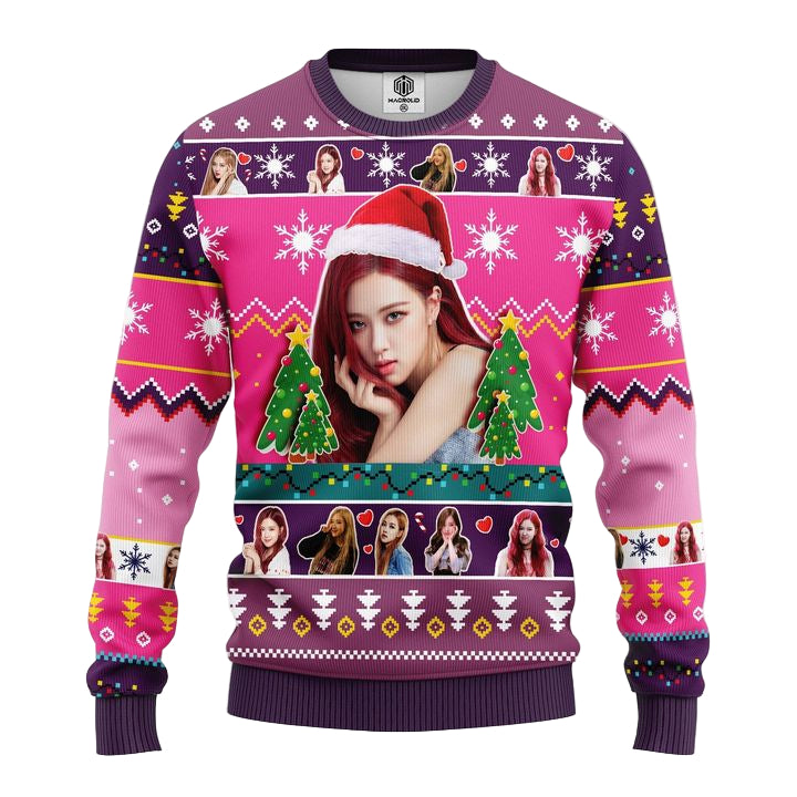 Rose Black Pink Ugly Christmas Sweater Amazing Gift Idea Thanksgiving Gift ? Usalast