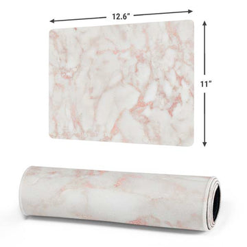 Rose Gold Marble Gaming Mouse Pad Moonbestprint