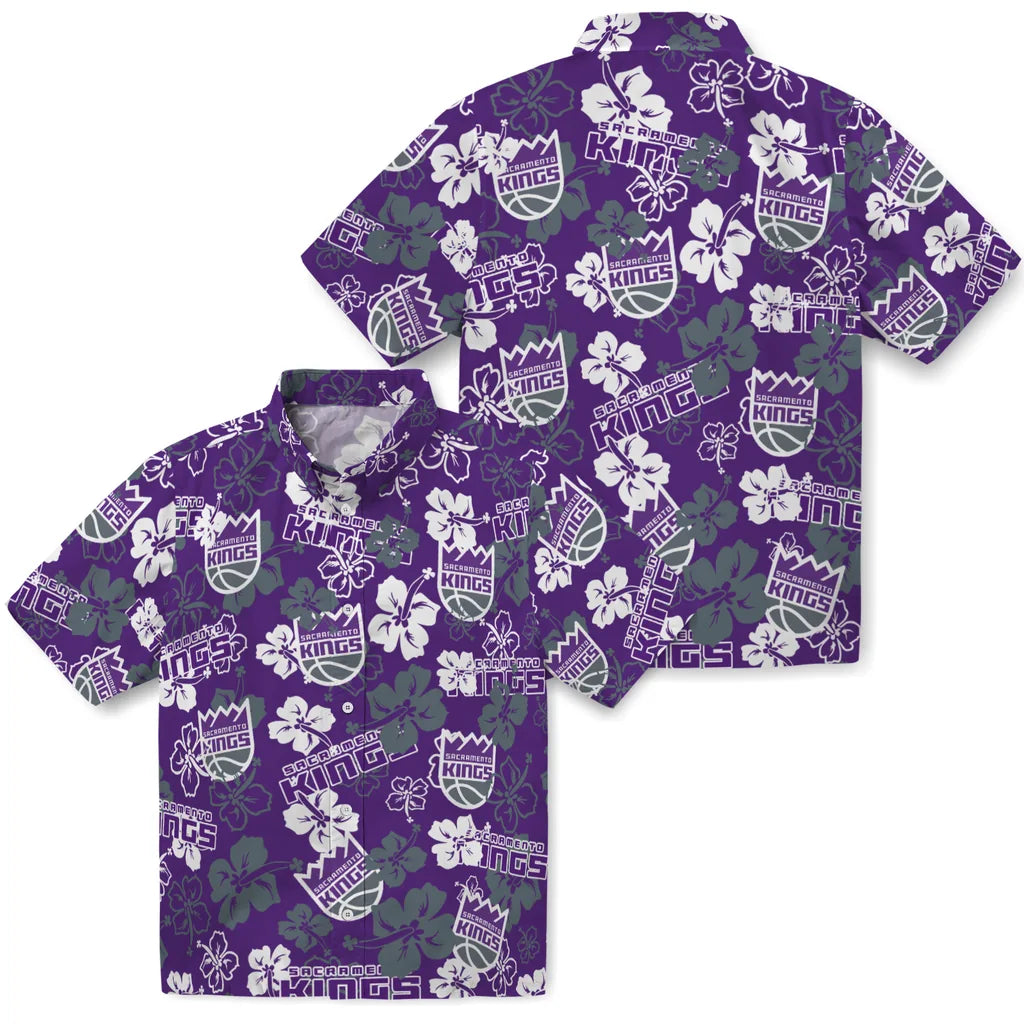 Sacramento Kings Hibiscus Bloom Hawaiian Shirt – Moonbestprint